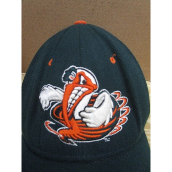 Miami Hurricanes Hat Cap Fitted NCAA University Zephyr Medium Large - Picture 2 of 9